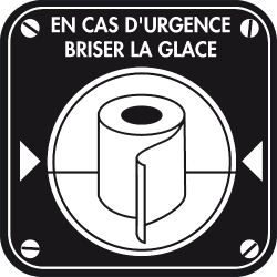 Sticker toilettes humour Brise Glace