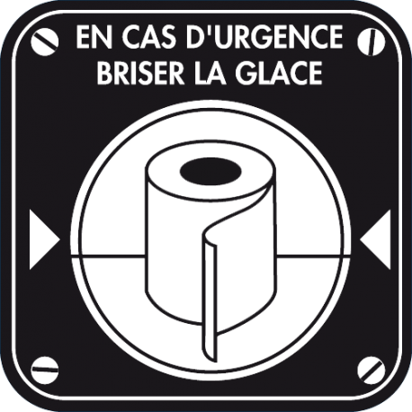 Stickers muraux WC drole