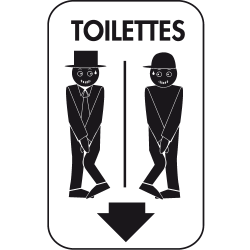 Sticker WC - Gay