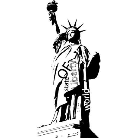 sticker New York - Sticker statue Liberté