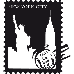 Sticker New York - Stamps