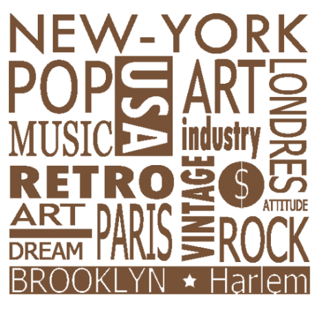 Sticker New-York - Stickers Textes