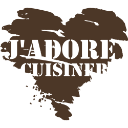 Sticker de cuisine Coeur J'adore cuisiner