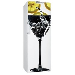 Sticker frigo cocktail citron