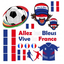 Sticker foot - Suporter des bleus