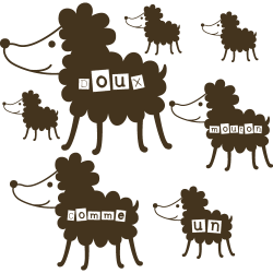 Stickers moutons enfants