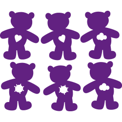 Stickers mini nounours