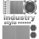 Stickers effet Métal - Kit Industry