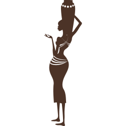 Sticker africain - La femme africaine