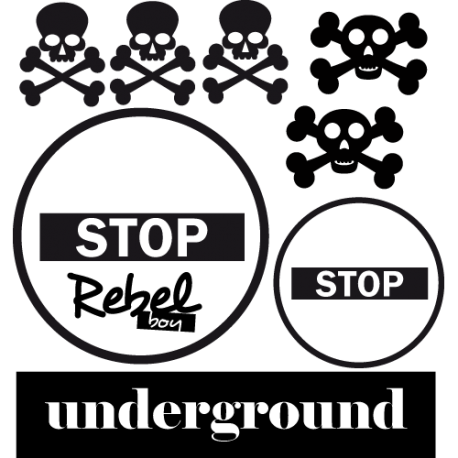 Sticker rebel underground