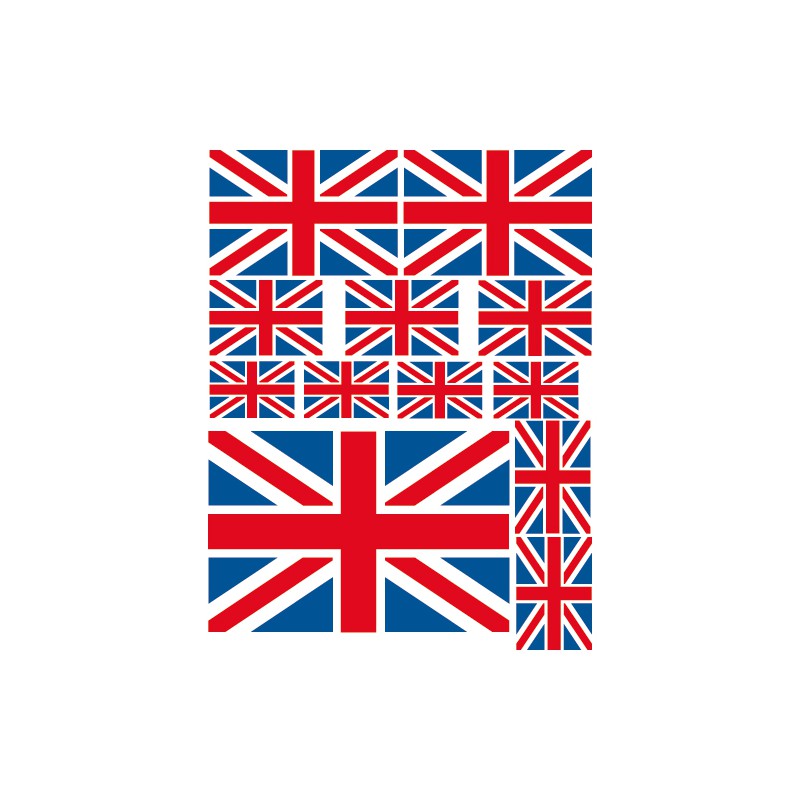 Stickers drapeau Anglais Stickers en Kit