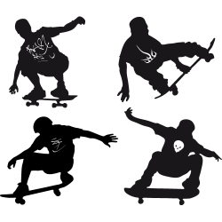 Stickers muraux Skate - le kit