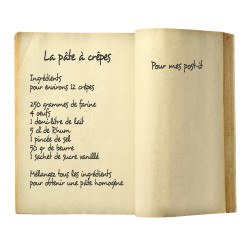 Sticker livre avec recette