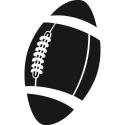 Sticker ballon Rugby