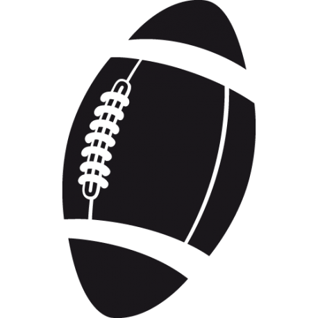 Sticker ballon Rugby