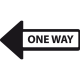 Sticker de fleche one way