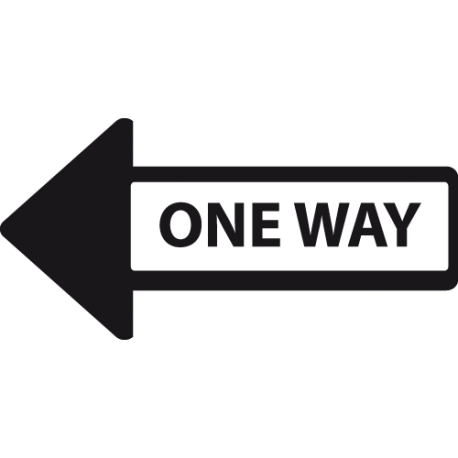 Sticker de fleche one way