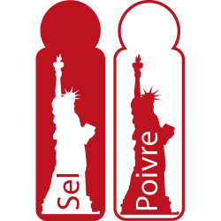 Stickers pour cuisine - Sel Poivre à New York