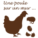 Stickers animaux - Stickers poule