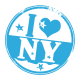 Stickers deco Love New York