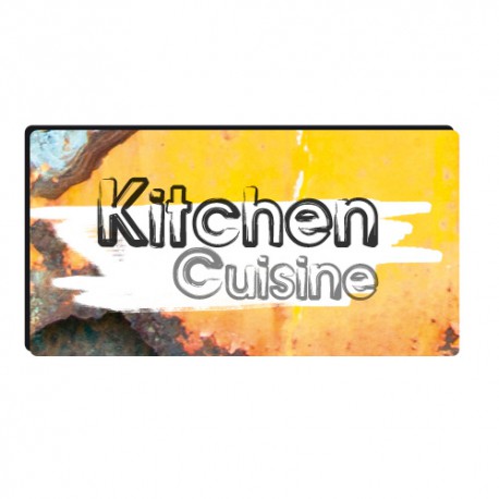 Sticker plaque kitchen