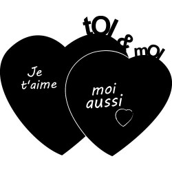 Sticker Coeur Ardoise