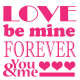 Stickers Textes Love be mine