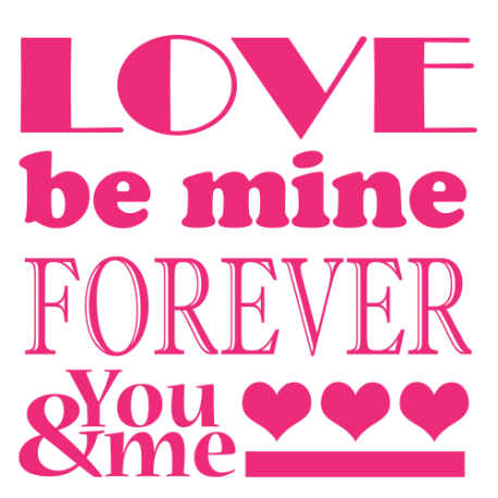 Stickers Textes Love be mine