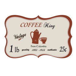 Stickers Retro Coffee King