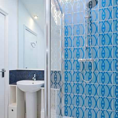 Stickers portes de douche Vagues