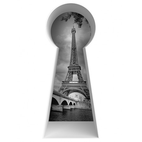 Stickers 3D serrure Paris