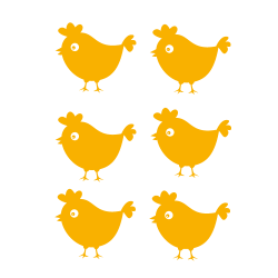 Stickers mini poules