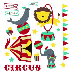 Stickers kit cirque