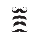 Kit de stickers moustache