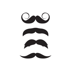 Kit de stickers moustache