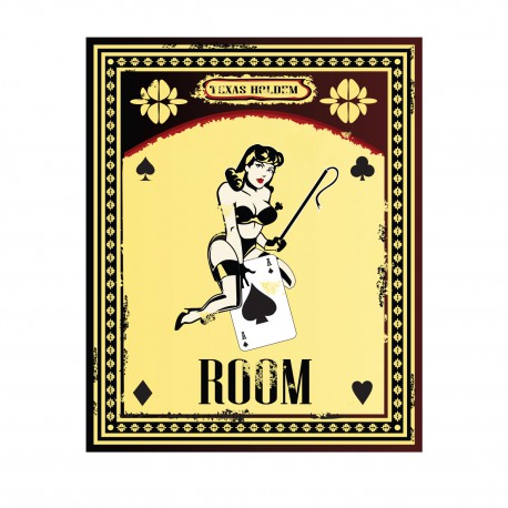 Sticker affiche Poker room