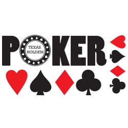 Stickers kit Texte Poker