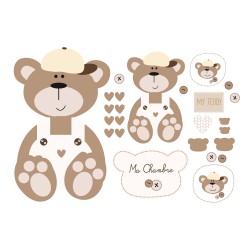 Stickers kit nounours 