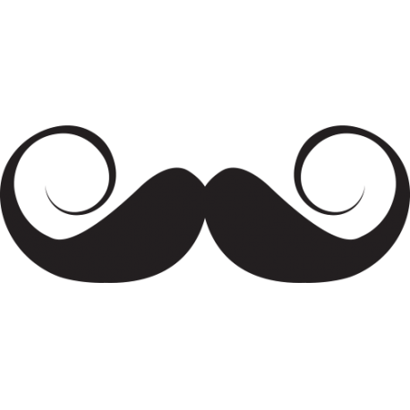 Stickers de meuble : moustache