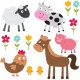 Sticker animaux ferme enfants