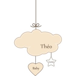 Stickers mobiles taupe