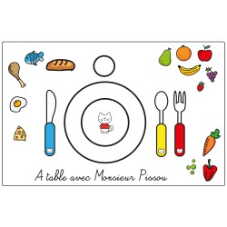 Sticker enfant : J'apprends à mettre la table