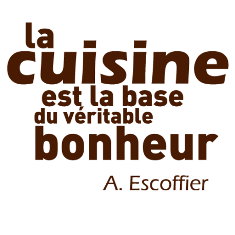 Sticker texte cuisine - A. Escoffier