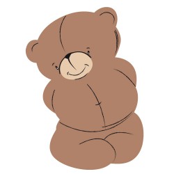 Sticker Teddy Bear