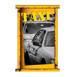 Sticker taxi américain 