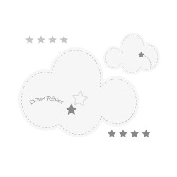 Stickers nuages et étoiles