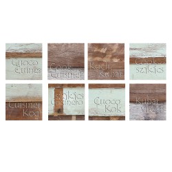 Stickers carrelage Langage cuisine - 8 carreaux