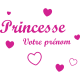 Stickers personnalisés fille princesse