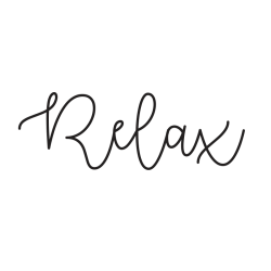 Sticker texte Relax