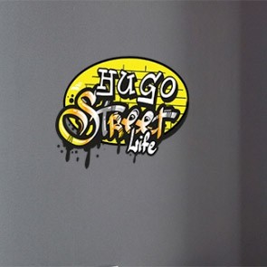 Autocollant Mural Prénom Personnalisé Style Graffiti - Effet 3D - Vinyle Amovible - Personnalisable Jusqu'à 12 Caractères